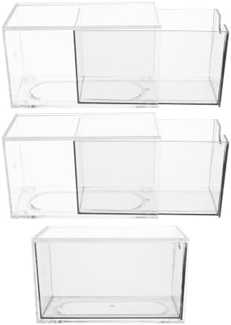 Acrylic Tea Bag Organizer Stackable Storage 3pcs with Drawers by OUNONA