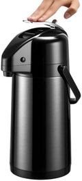 Airpot Coffee Dispenser with Pump, 84.5 oz Carafe, Black, 1 Count by Ratrabas