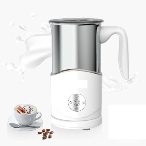 Electric Milk Frother Automatic Hot & Cold Foam Maker Stainless Steel Milk Warmer for Latte Cappuccino Hot Chocolate by Unknown