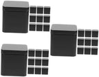 Healifty 3sets Rectangular Tinplate Box for Tea Small Candy Box Tinplate Storage Container 10pcs*3 by Healifty