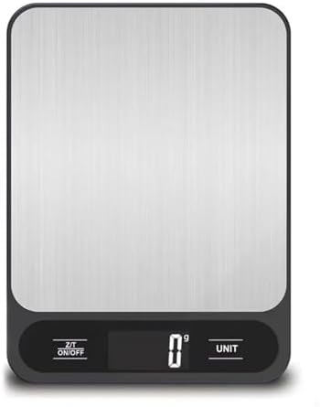 Electronic Scale, USB Digital Kitchen Scale 10Kg/1g Weighing Food Coffee Balance Smart Electronic Scales Weight Precision Grams,for Meal Prep, Baking and Cooking(USB Charging Black,10Kg) - Image 3