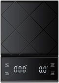 Digital Scale, Coffee Scale, Timer Function, Digital Display, Maximum Weighing 3kg, Accuracy 0.1g Food Kitchen Gram Weight Small Balance(Black) by Unknown