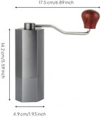 Simhoa Manual Coffee Grinder Coffee Mill Hand Crank Burr Grinder Bean Grinder With Steel Burr And Comfortable Curved Handle Suitable for home small kitchens travel - Image 4