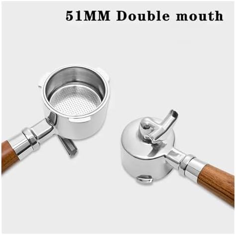 51mm 3 Ears Coffee Portafilter，Coffee Machine Stainless Steel Double Spout Handle Utensil,Compatible With Delonghi，Compatible With Dedica，Ec680/685(Combination 1) - Image 4