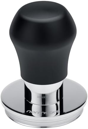 Normcore 53.3mm Espresso Tamper V4.1 Mini, Spring-Loaded Coffee with Click Feedback, Self-Leveling Stainless Steel Flat Baffle, Compatible with Breville Sage 54mm Portafilters, Black - Image 4