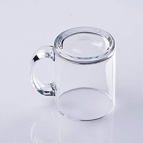 QAPPDA Glass Mugs 12 oz, Clear Coffee Mugs With Handle 350ml,Tea Mug Water Mug Beer Glasses With Handle,Glass Drinkware For Beverage,Juice,Latte Cups Cappuccino Mugs Water Cup 12pack - Image 4