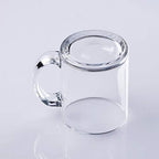 QAPPDA Glass Mugs 12 oz, Clear Coffee Mugs With Handle 350ml,Tea Mug Water Mug Beer Glasses With Handle,Glass Drinkware For Beverage,Juice,Latte Cups Cappuccino Mugs Water Cup 12pack - Image 4