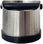 Coffee Ground Knock Box With Rubber Ring Espresso Knock Box Non Slip Beveled Coffee Ground Bin Stainless Steel(StyleD 700ml) by Unknown