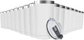 16 Pack 20oz Tumbler Vacuum Insulated Travel Mug with Lids, Stainless Steel Double Wall Bulk Cup for Home, Office, Outdoor Suitable for Vehicle Cup Holders (White) by Deitybless