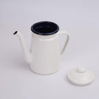 Coffee Press Fashion Pot Enamel Oil Pot Hand Tea Kettle Pour Over Coffee Milk Jug Pot Tea Maker Pots (C) - Image 2