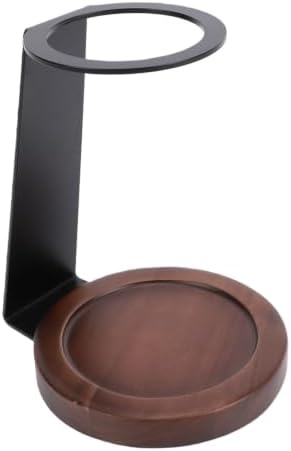 Gonetre Pour Over Coffee Dripper Stand with Solid Wood Base and Metal - Image 5