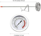 Kitchen Thermometer with Pot Clip, Instant Read Meat, Long Probe Dial for Cooking,Candy Making, Deep Fry - Image 2