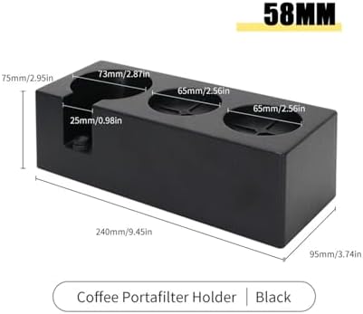Compatible With BES920, 980, 990, 58mm Bottomless Portafilter, Stainless Steel Naked Coffee Handle, Cafe Accessories(58mm Tamper Station) - Image 2