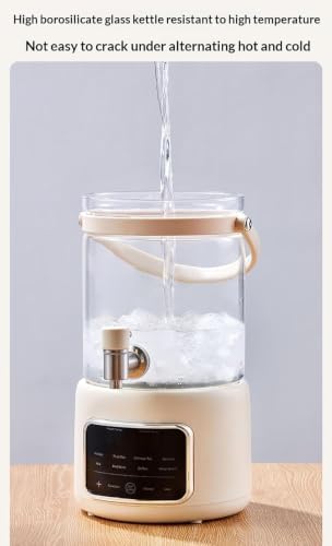 3L Glass Electric Kettle With Tea Infuser Touch Screen Adjustable Temperature Control 95-194°F Keep Warm Beverage Dispenser With Spigot For Home Office - Image 5