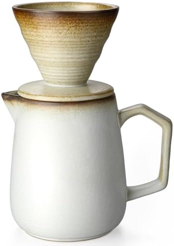 Pour Over Coffee Maker,Ceramic Coffee Maker 20oz Pour Over Coffee Dripper by Evannt