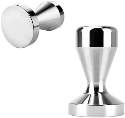 Coffee Tamper, Stainless Steel, For Espresso Machines, Flat Base by Unknown