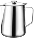 Coffee Cup Latte Art Pitcher Milk Frother Barista Steel With Lid Machine With Graduated(600ml,With the lid) by Unknown