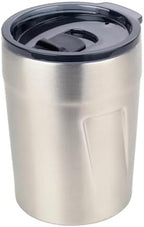 Troika Espresso Double Wall Insulation Vacuum Mug - Max 160ml - Lid (BPA Free) Locking Slider, Spill Proof - 201 and 304 Stainless Steel - Image 3
