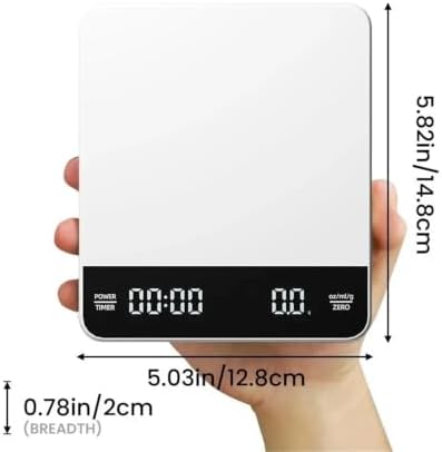 Coffee Scale, Mini Digital Balance 3kg 0.1g with Insulation Mat - Image 4
