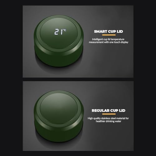 40 oz Smart Water Bottles with Digital Temperature Display Coffee Tea Infuser Bottle LED Thermal Cup Double Walled Vacuum Insulated Stainless Steel Flask Leak Proof Travel Mug Keep Warm (green) - Image 7