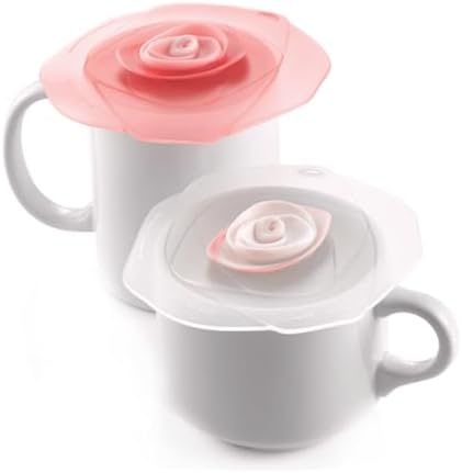 Set of 4 Charles Viancin Silicone Drink Covers – Wine Glass Covers – Small Silicon Lids – Cup Covers – 4 Inch Coffee Cup Lids - Image 4