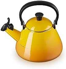 Le Creuset Kone Stove-Top Kettle with Whistle, Suitable for All Hob Types Including Induction, Enamelled Steel, Capacity, 1.6 L, Nectar, 40101026720000 by Unknown