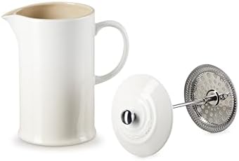 Le Creuset Stoneware French Press, 34 oz., Meringue by Unknown