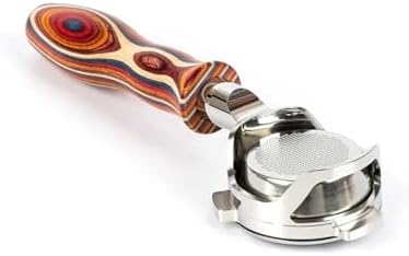 Coffee Handle, 54mm Coffee Bottomless Portafilter Naked Hollow Out Design, Compatible For Breville Sage 870 878 880(Colour Wood1) by Unknown