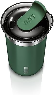 WACACO Octaroma Lungo Vacuum Insulated Coffee Mug, Double-wall Stainless Steel Travel Tumbler With Drinking Lid, 10 fl oz(300ml), Pomona Green - Image 2