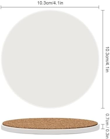 Custom Ceramic Coasters Set of 4/6 – 52 Colors with Photo/Text/Logo - Image 4