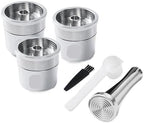Stainless Steel Refillable Coffee Maker Filter,Coffee Capsule Pod，Compatible With Illy，X7.1 Y5 Mahine(3pc-TI) by Unknown