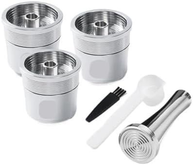 Stainless Steel Refillable Coffee Maker Filter,Coffee Capsule Pod，Compatible With Illy，X7.1 Y5 Mahine(3pc-TI) by Unknown