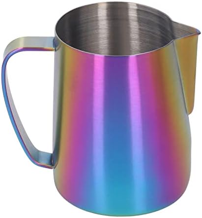 650ml 22oz 650ml Milk Frothing Pitcher, Stainless Steel Milk Frother Cup, Colorful Coffee Steaming Pitcher for Coffee Enthusiasts by Unknown