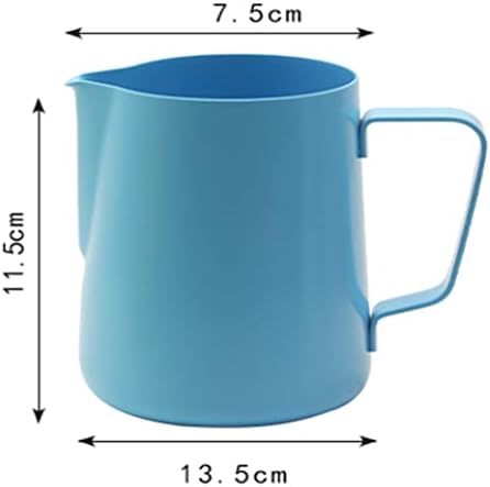 Milk frother cup, Milk Jug, Flower Cup Fancy Coffee Embossed Tip Mouth Frother 600ml(Unique Colour) - Image 4