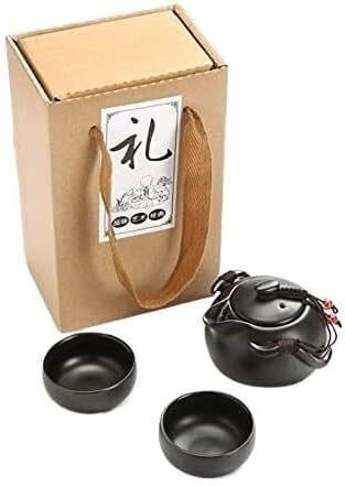 Ceramic Porcelain Kung Fu Travel Tea Set 3/5 Pcs Bag Box - Image 4