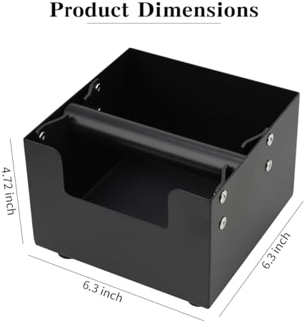 Espresso Knock Box, Stainless Steel Coffee Bag Container, With Steel Bracket And Noise Reducing Rubber Ring (M) - Image 3