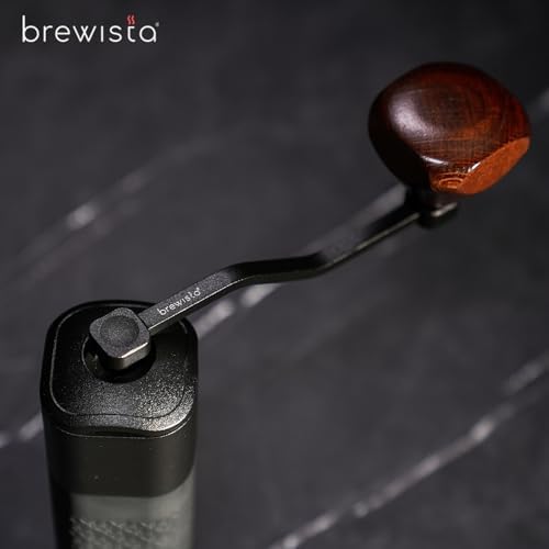 Brewista Artisan Meteor Manual Coffee Grinder, Stainless Steel Conical Burr Grinder with 18 Adjustable Settings, Portable Espresso, Moka Pot Coffee Bean Grinder, Detachable Handle, 25-30g Capacity - Image 5