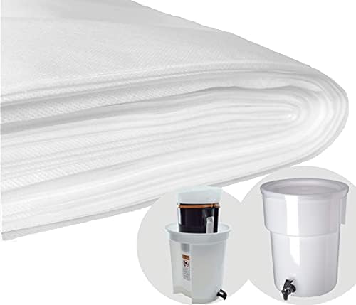(100 Pack) Commercial Cold Brew Coffee Filters, 20" x 20" For 5-Gallon Capacity Cold Brew Coffee Makers and Systems by TezPak