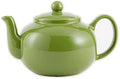 RSVP International Stoneware Teapot Collection, Microwave and Dishwasher Safe, 42 oz, Green by RSVPInternational