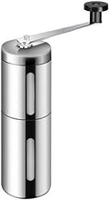 Coffee Accessories Stainless Steel Coffee Grinder, Mini Hand Manual Handmade Coffee Bean Burr Grinders Mill Kitchen Tool Ceramic Core Grinder Household Office (Color : Silver) by Unknown
