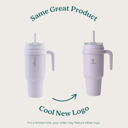Reduce 50 oz Stainless Steel Tumbler with Handle-Dual-Wall Vacuum Insulated Travel Mug, Sweat-Proof Lid & Reusable Straw - Keeps Drinks Cold for 24 Hrs, Fits Cupholders, Dishwasher Safe-Elemental Blue - Image 2