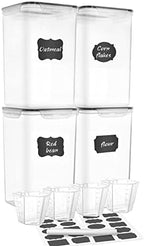 M MCIRCO Extra Large 4 Pack, 6.5L/7qt/220oz Tall Food Storage Containers - Image 2