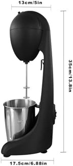 Electric Milkshake Mixer Maker Classic Milkshake Machine 2 Speed Automatic Milk Shake Mixer Stainless Steel Drink Mixer with Mixing Cup Frappe Mixer Protein Shaker for Cafes/Shakes/Bars - Image 6
