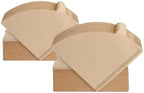 Cone Coffee Filters, 100/200 Count 1-4 Cups Unbleached Natural Brown V02 Disposable Coffee Filter Paper(Brown 200 pcs) by Unknown