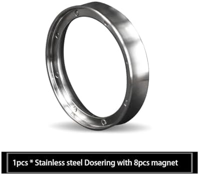 51/53/57.5/58/58.35mm Stainless Steel Intelligent Dosing Ring Brewing Bowl Coffee Powder Compatibility with Espresso Barista Funnel Portafilter(53MM) - Image 2