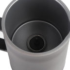 Electric Milk Frother 400W, 4 in 1 Automatic Warm and Cold Foam Maker with Silent Operation, Stainless Steel, 580ml, for Coffee, Latte, Cappuccino, Hot Chocolate (US Plug) - Image 7