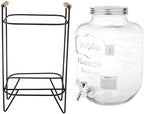 Cold Brew Coffee Maker Glass Drink Dispenser with Metal Tap and Leakproof for Iced Coffee Tea Lemonade Juice Fermenting Suitable for Kitchen, 8L Style 2 - Image 7