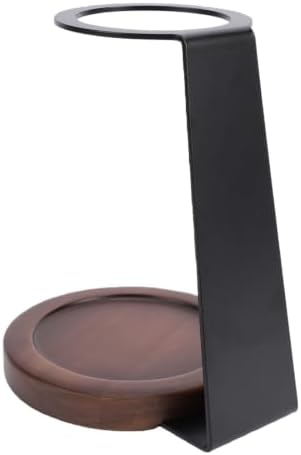 SUNGOOYUE Pour Over Coffee Dripper Stand, Pod Stands Filter Holder Rack Aluminum Alloy And Solid Wood, HeatProof, Weighted Stable Base, 7.1X3.9X2.8 Inch, Optimal Dripper Height, Modern - Image 3