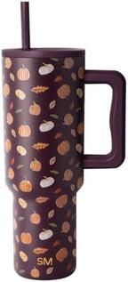Simple Modern Halloween Tumbler with Handle | 40oz | Pumpkins by Unknown