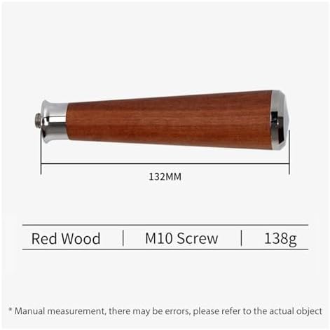 51/54/58mm Coffee Bottomless Naked Portafilter M10 Wood Handle, Compatible With Delonghi, Compatible With Breville, Espresso Accessory Barista Tools(M10 DH) - Image 2